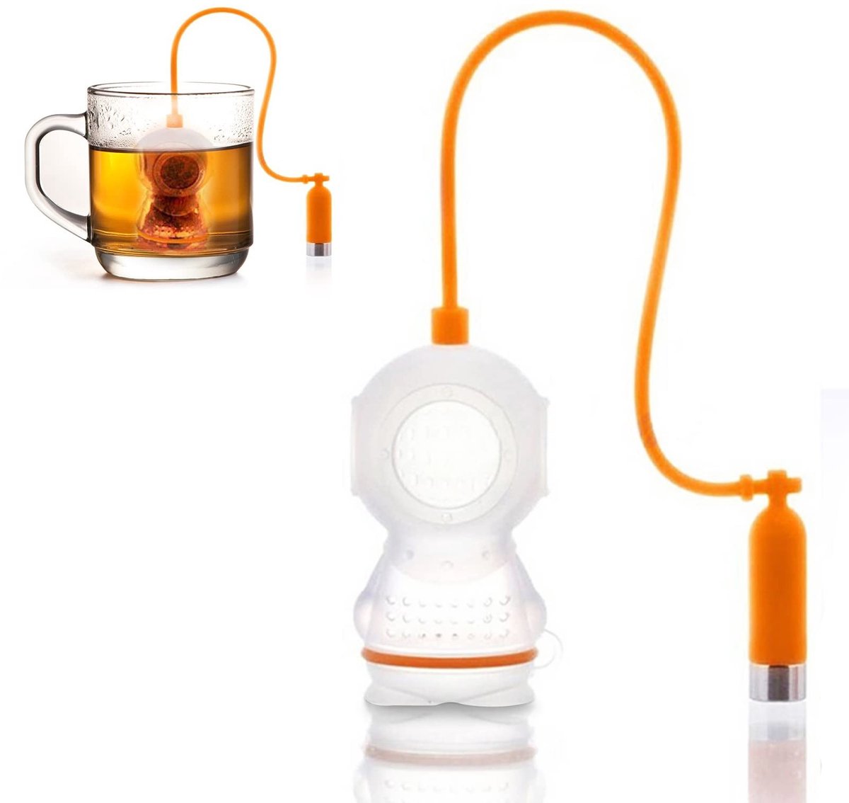 Dailygoods - Innovatief Siliconen Theezeefje met Duikervorm