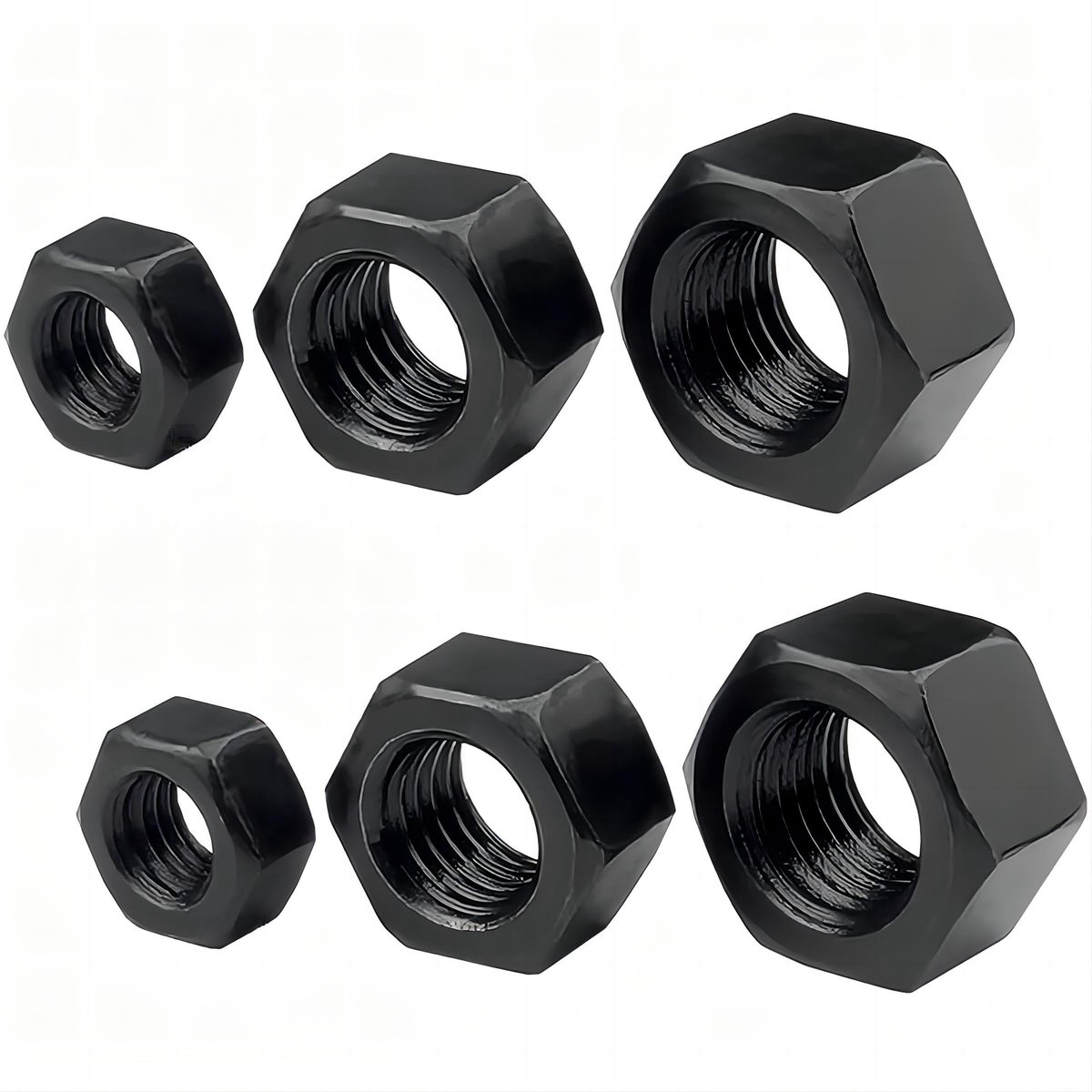 Dailygoods - Set van 20 Zeskantmoeren M10 van Koolstofstaal