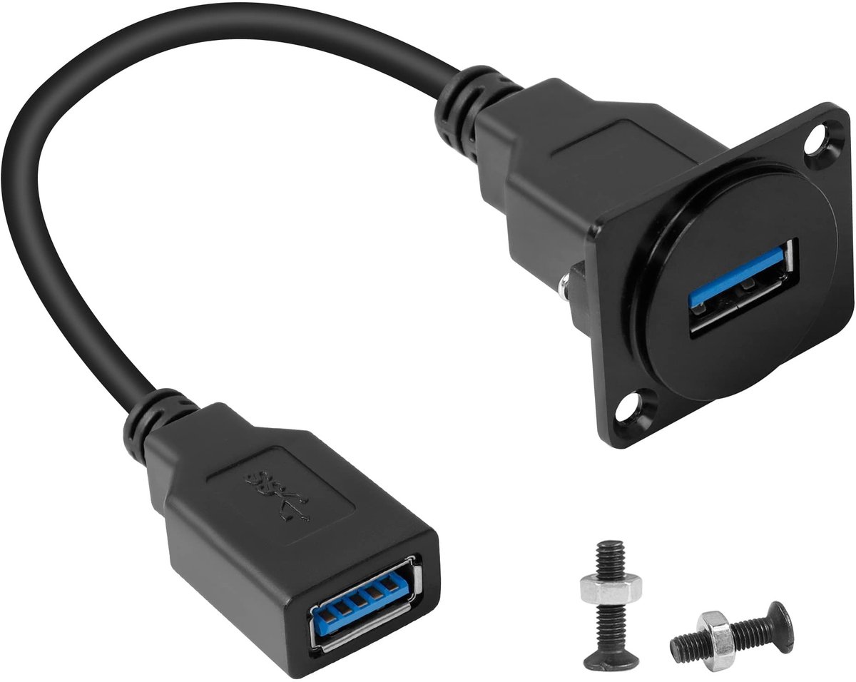 Dailygoods - USB 3.0 Panel Mount Adapter voor Eenvoudige Gegevensoverdracht
