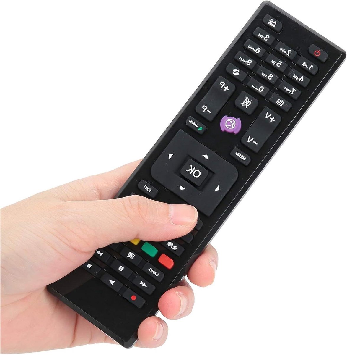Universele Afstandsbediening - TV Bediening - Televisie Bediening - Directe Werking - 10 Meter - Zwart