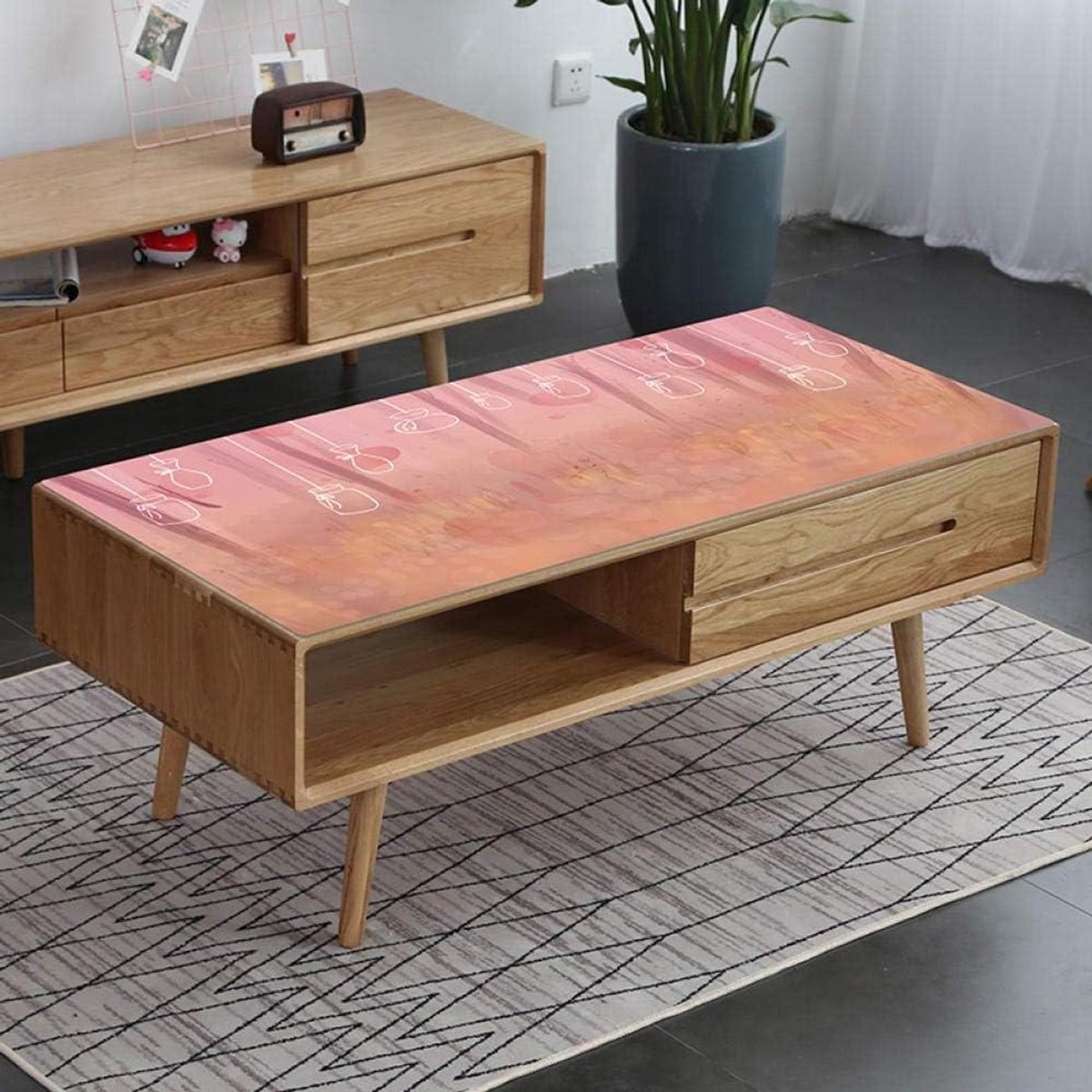 Tafelkleed PVC - Plastic Glas - Tafel Beschermen - Waterdicht Anti-heet - 90x150cm - Diep Bos