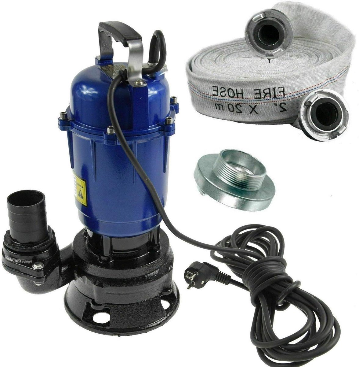 Vuilwaterpomp - Dompelpomp Afvoer - Water Verplaatsen - Krachtige 550W Motor - 300 L/min - Grijs