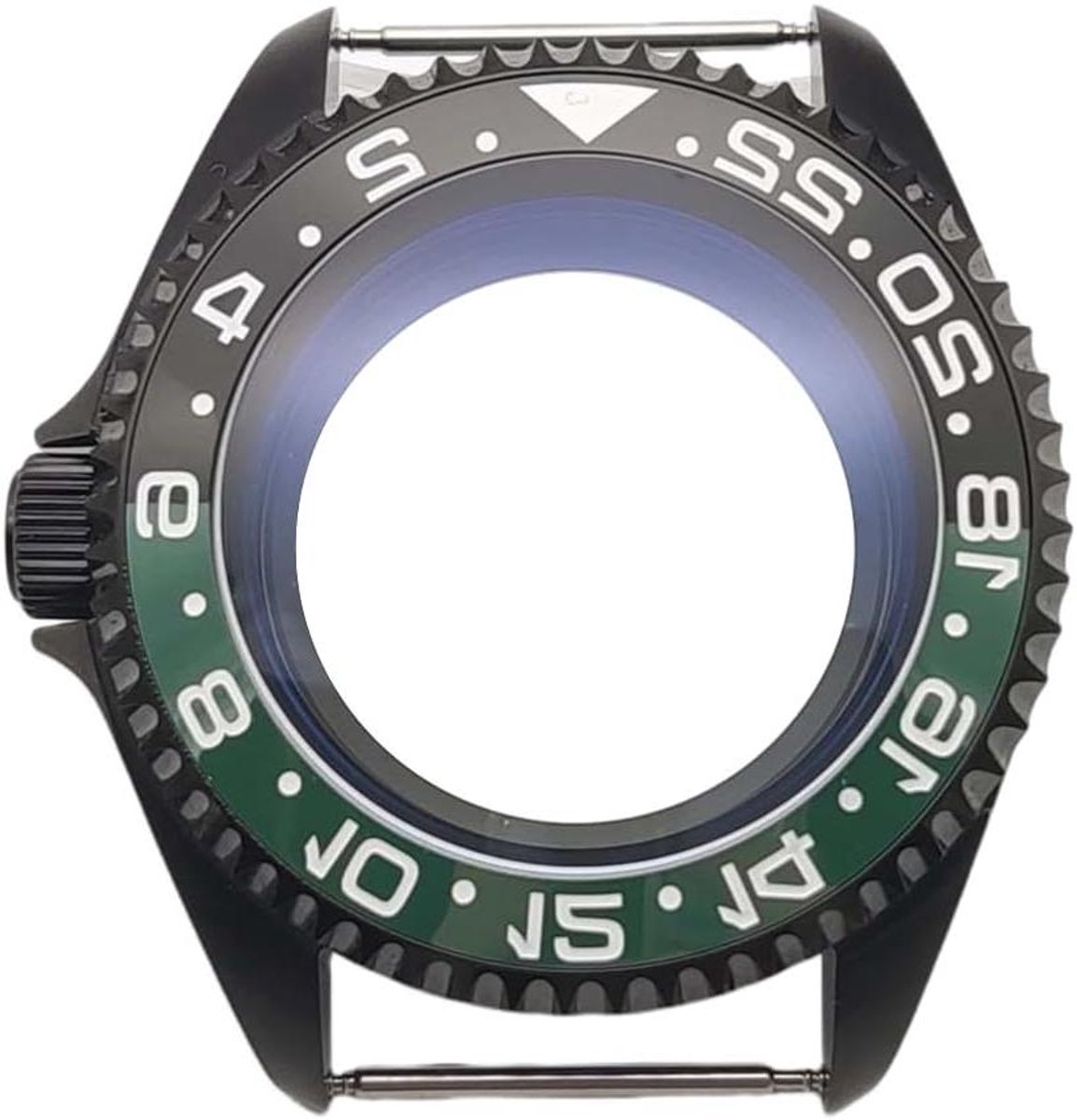 Horlogekast Modificatie - Zelfbouw Horloge Onderdelen - Horloge Reparatie - Zwarte Chapter Ring - 42mm Kast Diameter - Zwart