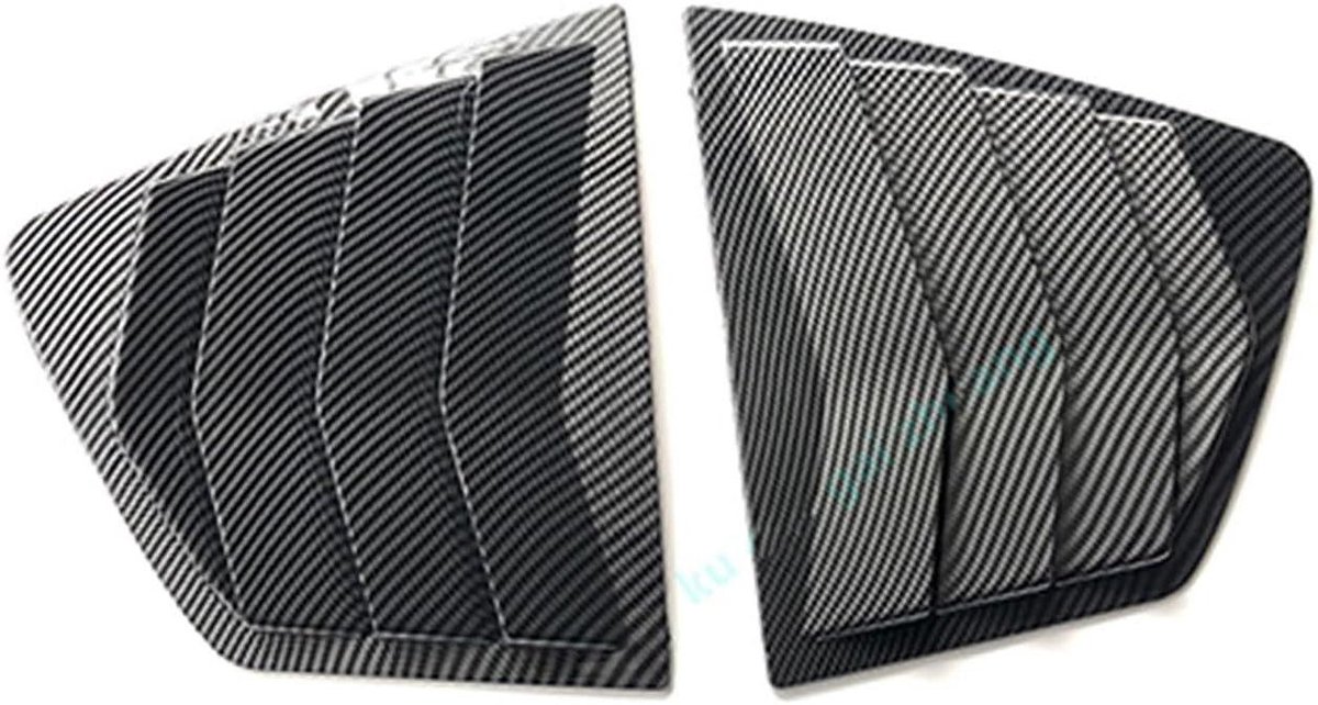 Achterruit Luiken - Zijruit Jaloezieën - Auto Styling - ABS Kunststof - 2 Stuks - Carbon F