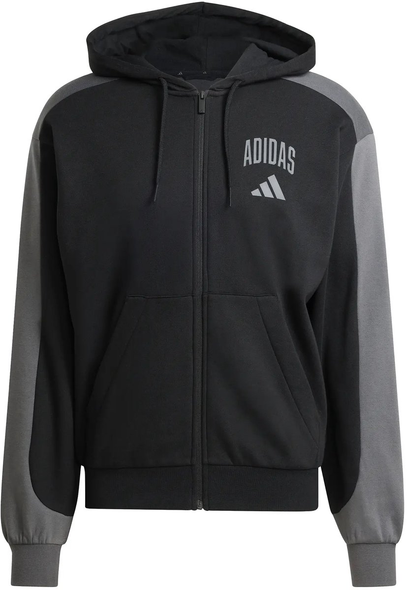 Fleece met rits adidas Zwart