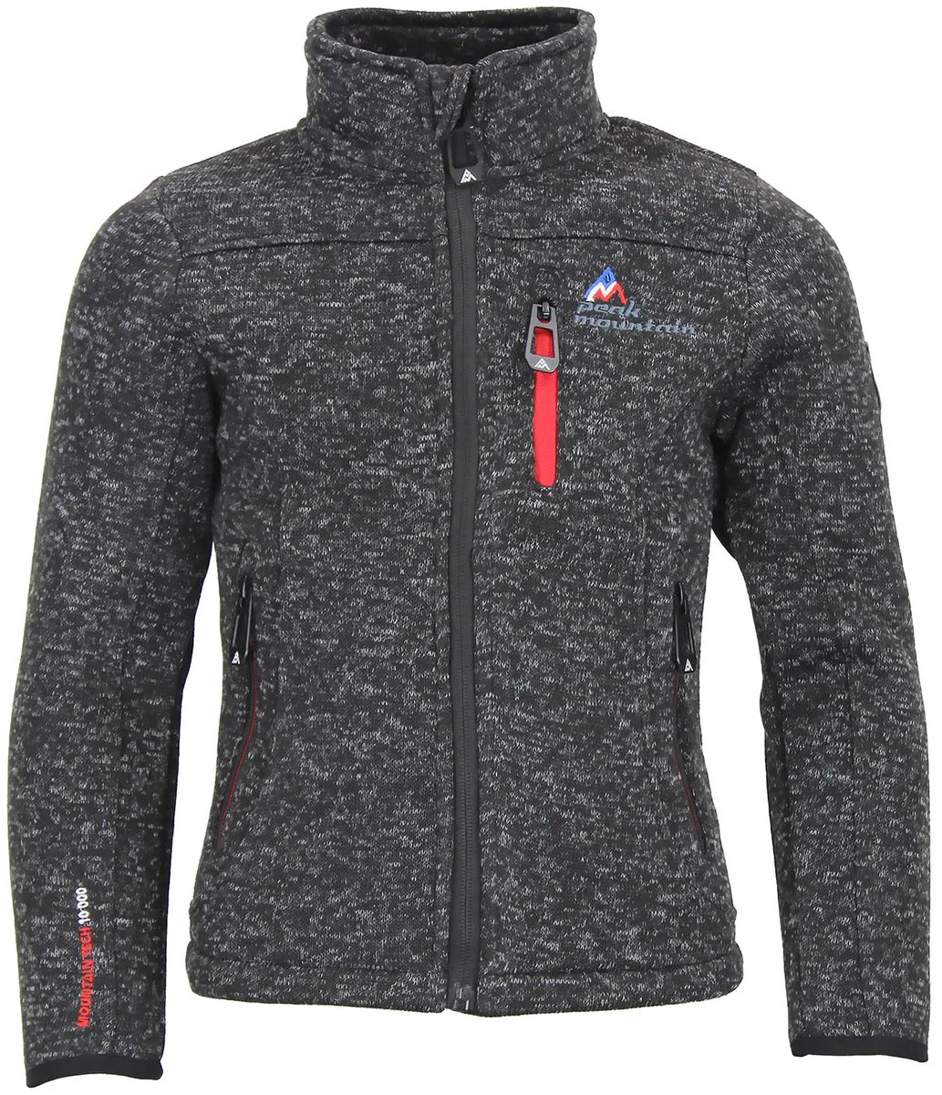 Fleecejack voor kinderen Peak Mountain Ecemo Zwart