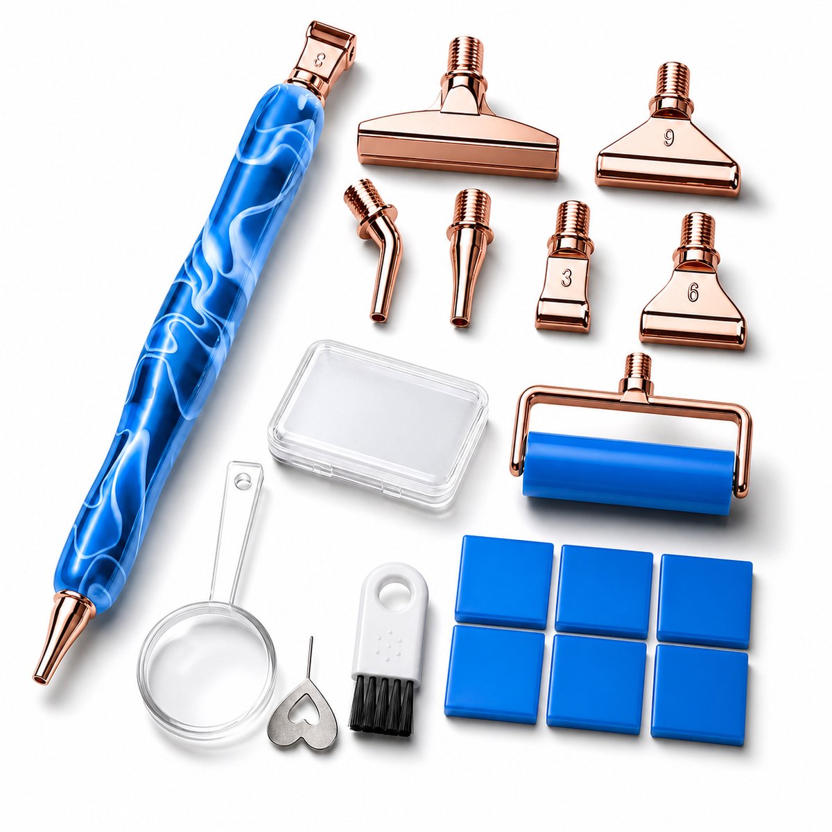 BOTC Diamond Painting Art pen Kit - Dot Pen Kit - 5D Diamond Paint- met Gereedschapstoebehoren -Blauw