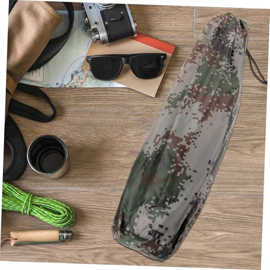 Opblaasbare Slaapmat - Luchtbed Kamperen - Buiten Activiteiten - Inclusief Pompzak - 180x60cm - Camouflage — afbeelding 4