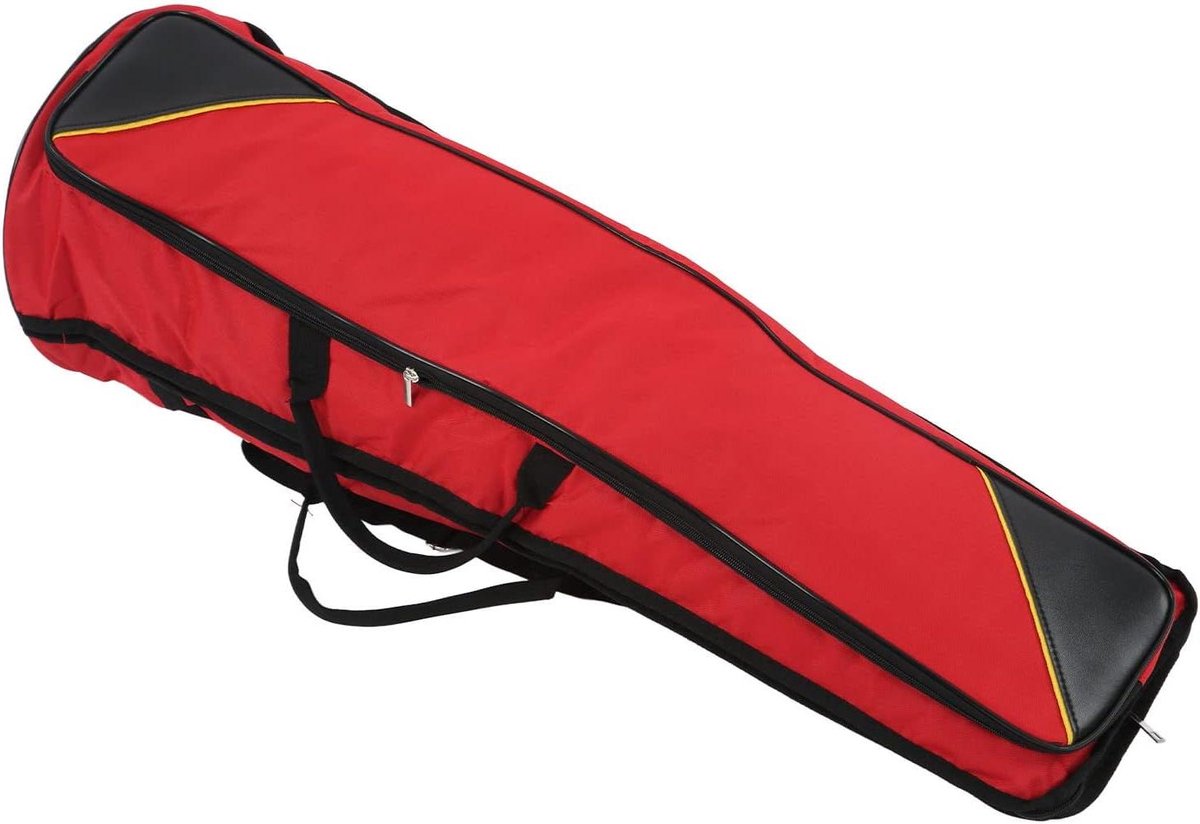 Trombone Tas - Gig Bag - Muziek Transport - Gewatteerd Zacht Ontwerp - 87 cm - Rood