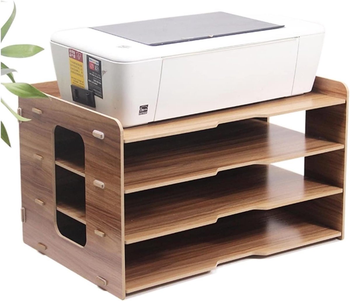 Printer Verhoger - Bureau Organizer - Werkplek Optimalisatie - Meerdere Opbergvakken - A4 Formaat - Multi