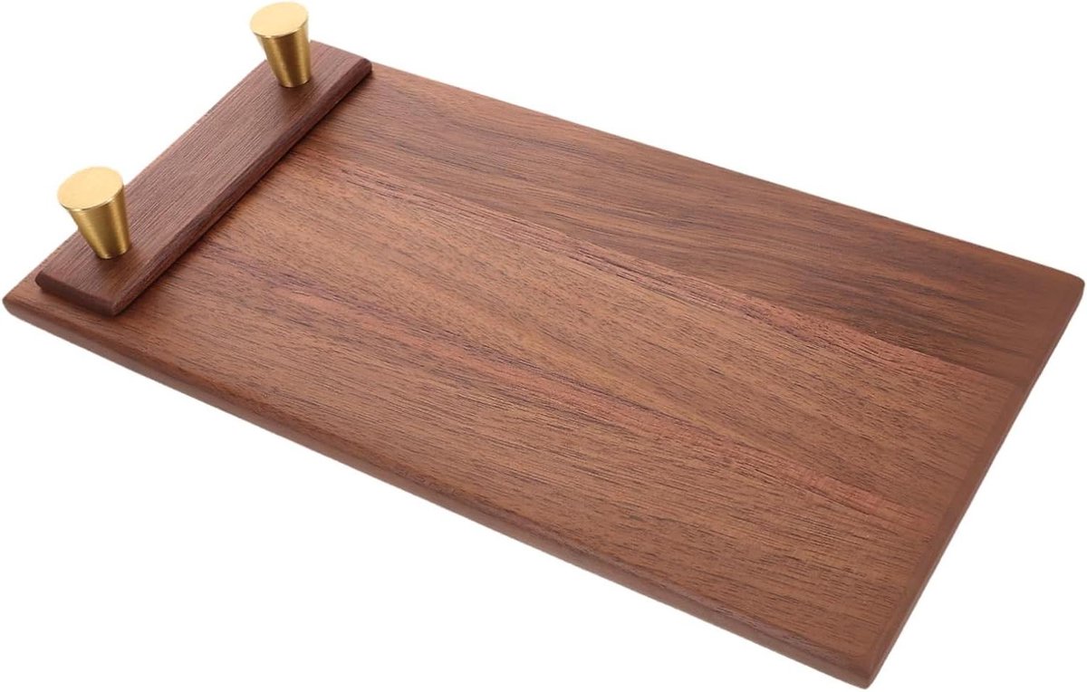 Menu Bord - Display Houder - Informatie Tonen - Stevig Hout - 23.8 x 12.2 cm - Bruin
