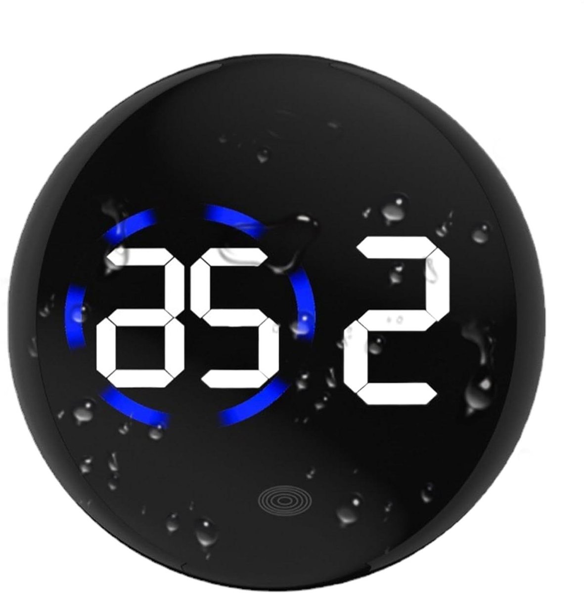 Zelfklevende Klok - Dashboard Timer - Tijd Bijhouden - Helder Led Display - 8 x 5 x 3 cm - Zwart