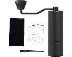 Koffiemolen, 30 Verstelbare Slijpinstellingen Handmatige Koffiemolen Aluminium Legering voor Thuisreizen 50x185 Mm/1.97x7.28in