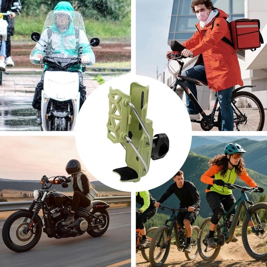 Flessenhouder Fiets - Bidon Houder - Outdoor Sporten - Verstelbare Positie - Universele Pasvorm - Groen — afbeelding 2