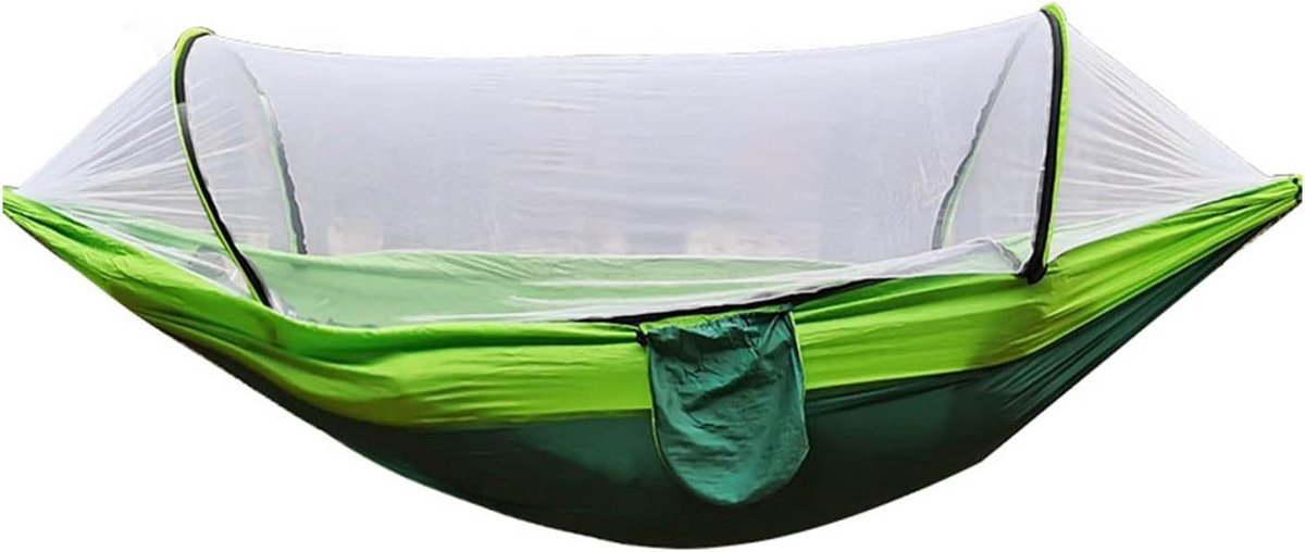 Automatische Hangmat - Kampeer Hangmat - Buiten Ontspannen - Met Net - 29 x 23 cm - Fruit Groen