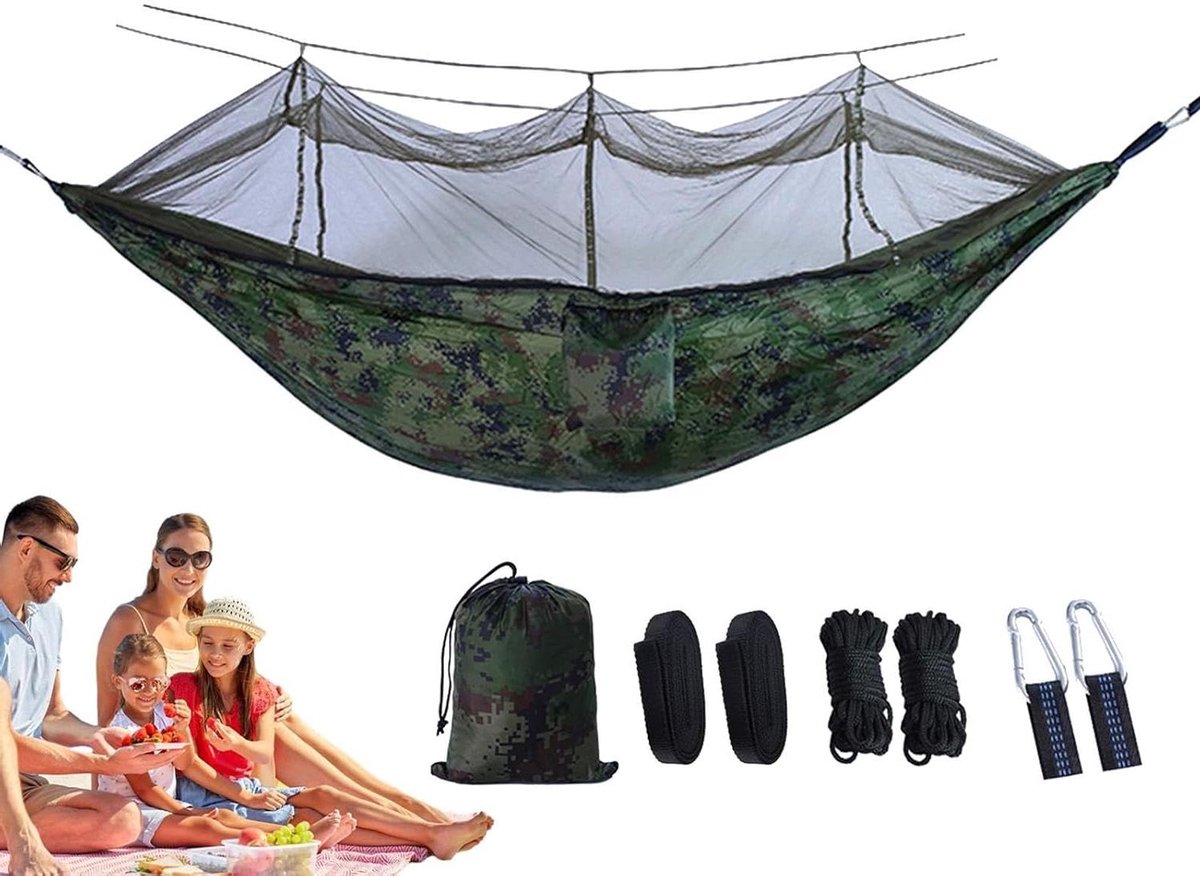 Fly Net Hammock | Lightweight Portable Hammock | Outdoor Net Hammock Bed, Easy to Set Up Fly Net, Lightweight Heavy Duty Breathable Camping Gear for Outdoor