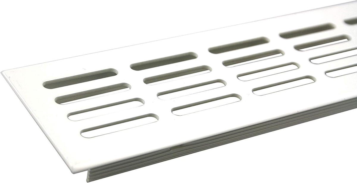 Ventilatie rooster - Lucht rooster - Verse lucht - Aluminium constructie - 300mm breed - Wit