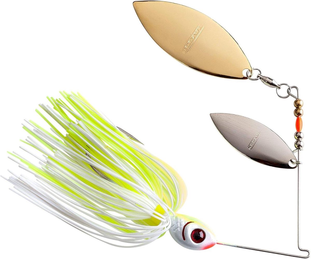 Spinneraas Lokaas - Vissers Lokaas - Vissen op Baars - Dubbele Wilg Bladen - 1/2 Ounce - Chartreuse