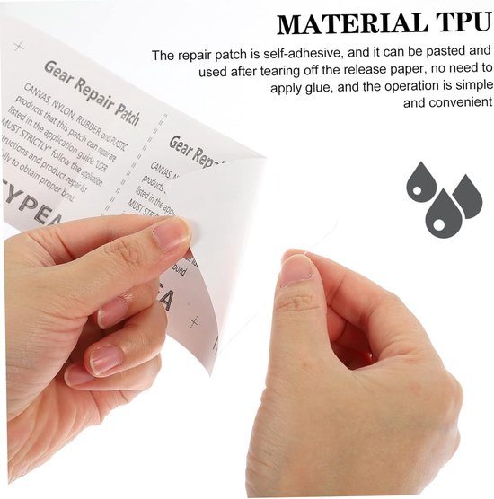 Reparatie Tape - Waterdichte Patch - Outdoor Gear Herstellen - Zelfklevend TPU Materiaal - 7.8 cm Lengte - Transparant — afbeelding 5