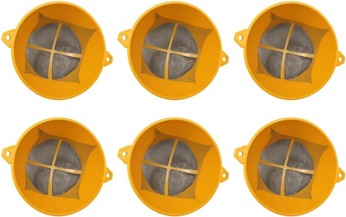 6 Stuks Herbruikbare Verfzeef met 100-Mesh, Ideaal voor Verfspuiten en Latexverf, Professionele Filtertool voor Verfprojecten