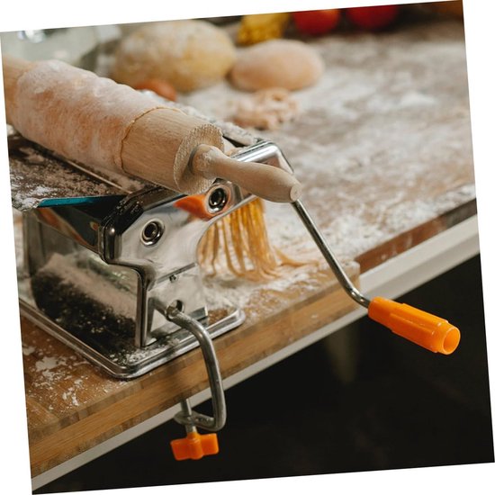 Pastamaker Handvat - Noodle Maker Onderdeel - Zelf Pasta Maken - Vervangingsonderdeel Set - 16.5x12x2 cm - Grijs van Pastamaker — afbeelding 3