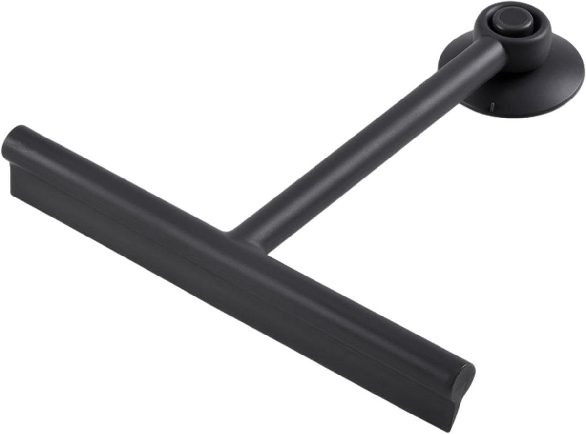Raamschraper Set - Glasreiniger Tool - Ramen Streeploos Maken - Zachte TPE-tip - 21.7 x 19.5 cm - Zwart