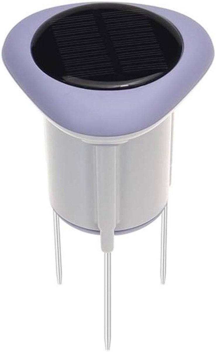 Bodem Sensor - Vochtigheid Meter - Planten Verzorgen - Zonne-energie Voeding - 10 x 10 x 15 cm - Grijs