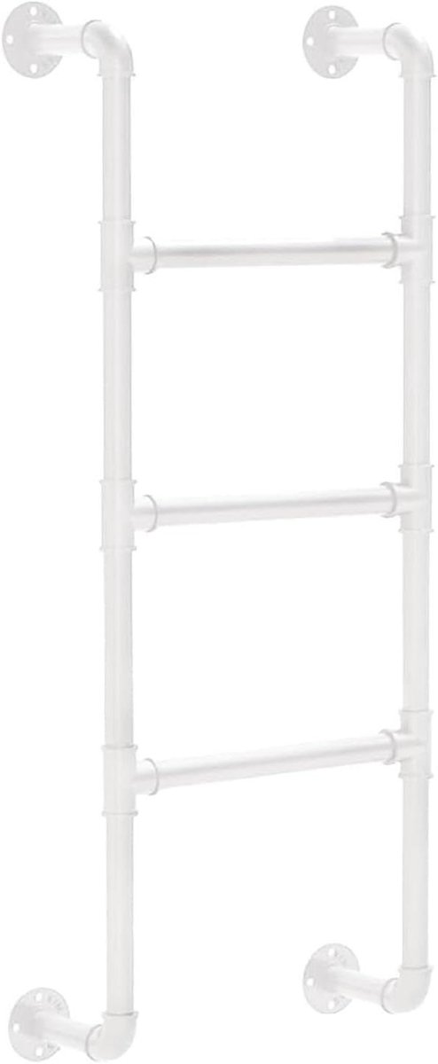 Vluchtladder - Zolder ladder - Veilige toegang - Aanpasbare maat - 180 cm - Wit