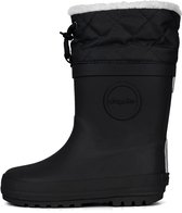 Druppies Winterlaarzen Dames - Gevoerde Regenlaarzen - Snowboots - Grafietzwart - Maat 41