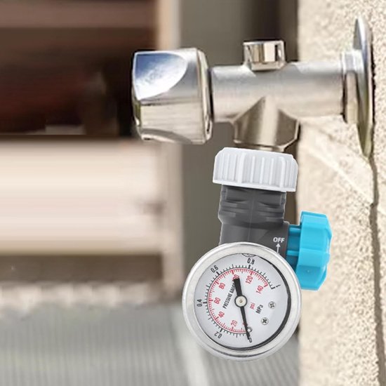 Waterdrukregelaar - Klep Meter - Tuin Besproeiing - Nauwkeurige Instelling - G3/4 Inch - Zwart — afbeelding 2