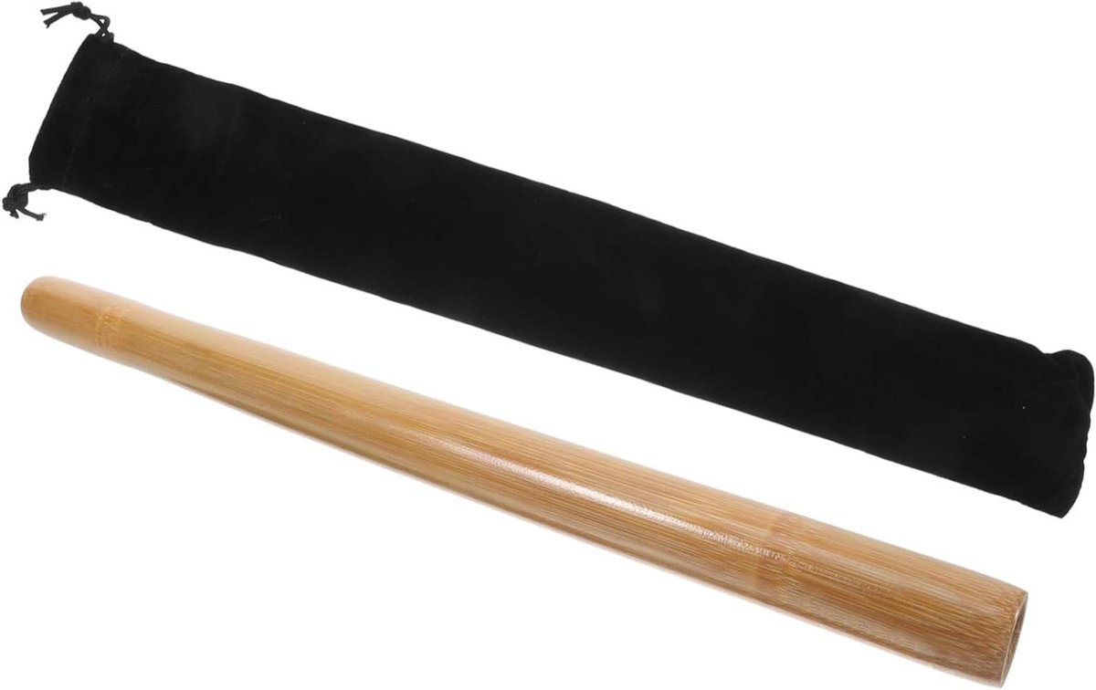 Bamboe Massagestok - Hout Massage Roller - Spierontspanning Lichaam - Natuurlijke Bamboe Touch - 42 cm Lengte - Khaki