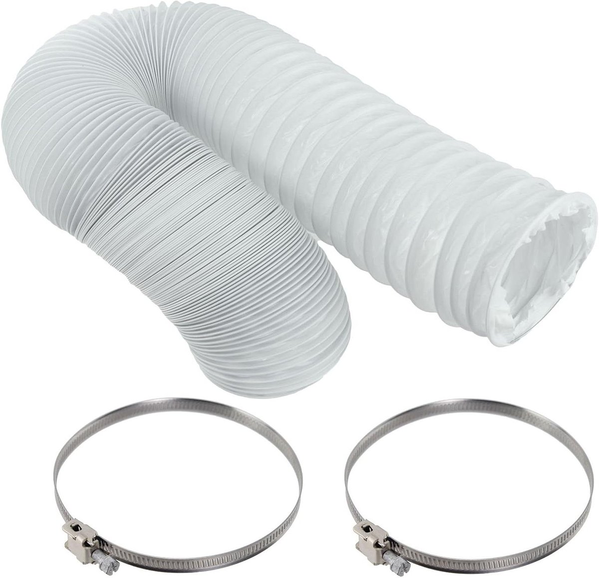 Droger Afvoerslang - Condensslang Kit - Was Drogen - Universele Pasvorm - 4 Meter - Wit