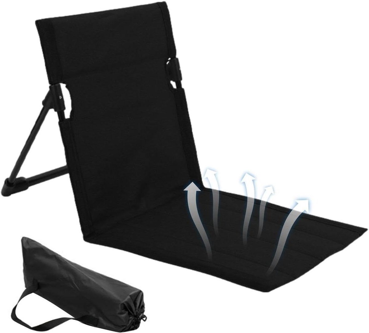 Strandmat Inklapbaar - Opvouwbare Ligmat - Comfortabel Ontspannen - Verstelbare Rugleuning