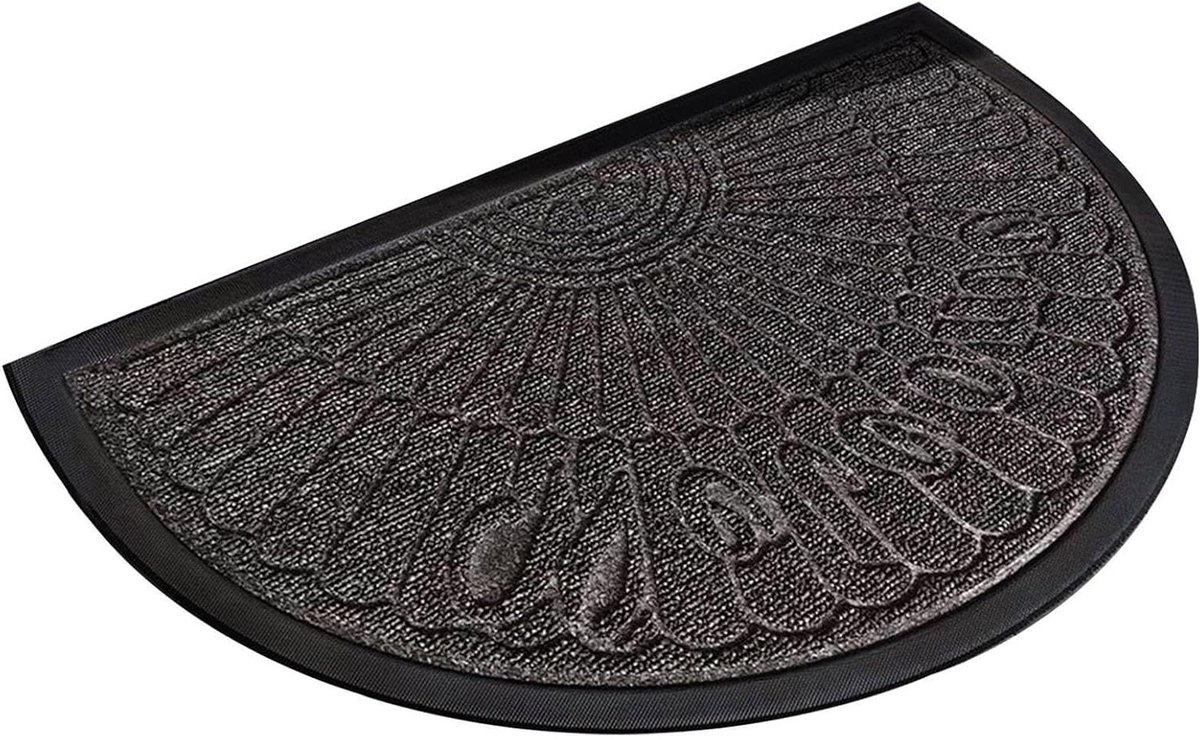 Binnendeurmat - Antislip mat - Schoon Huis - Waterabsorberend - 40x60cm - Donkergrijs