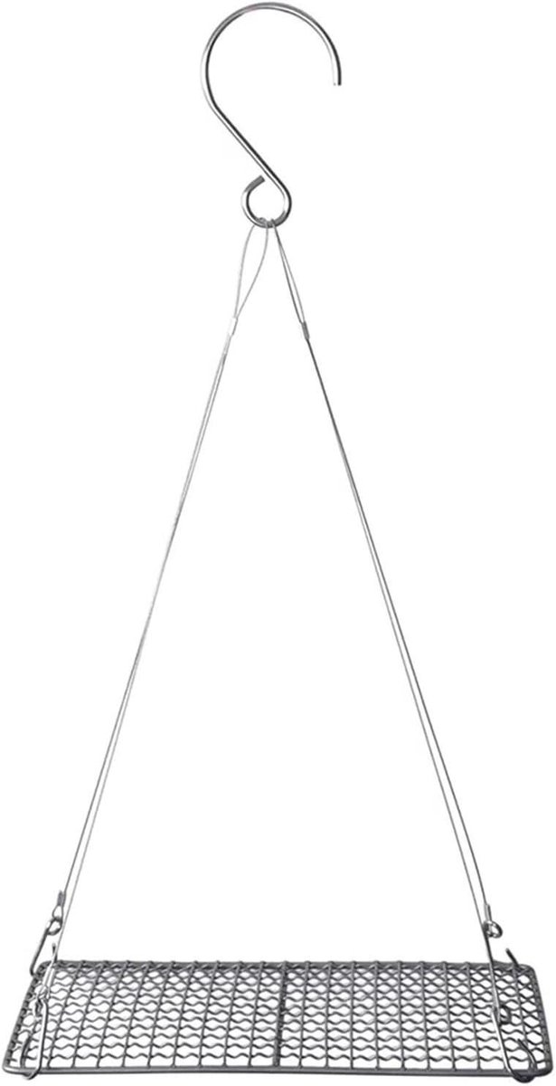 Grill Net - Barbecue Accessoire - Buiten Koken - Gelijkmatige Warmte - 16.5 x 25.5 cm - Zilver