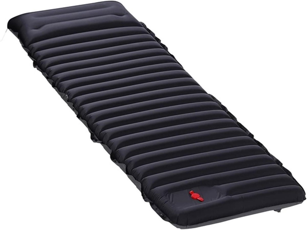 Opvouwbare Luchtmatras - Kampeerbed Slaapmat - Outdoor Ontspanning - Zelfopblaasbaar Voetpedaal - 190 x 70 cm - Blauwgroen