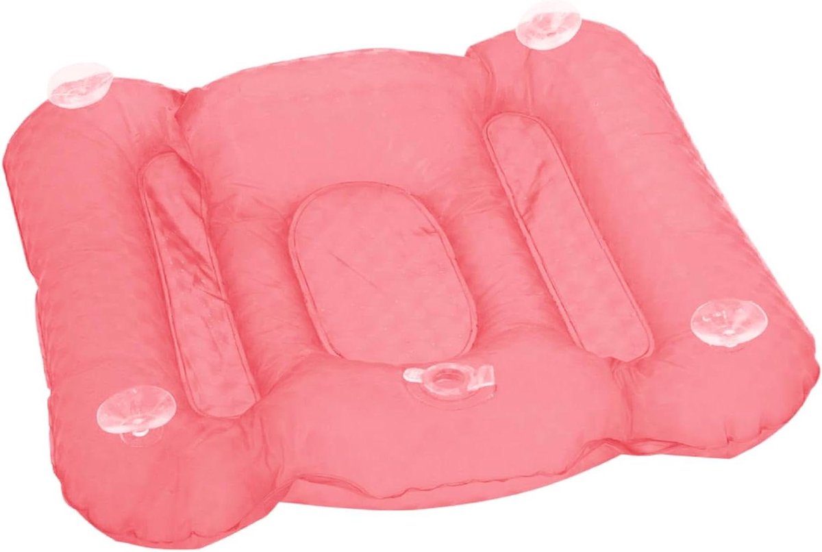 Badkussen - Wellness kussen - Ontspanning in bad - Ergonomisch ontwerp - 53 x 46 cm - Roze