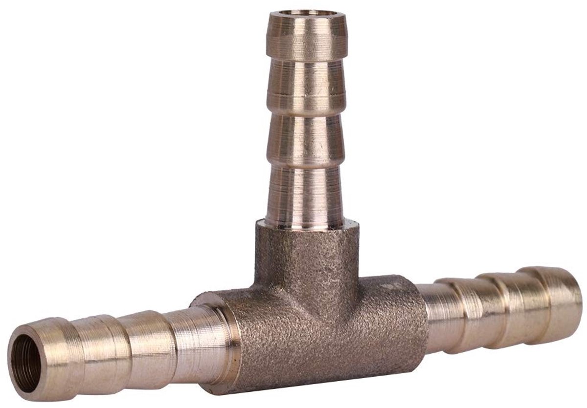 Dailygoods - Dailygoody - 3 Way Hose Connector - 3-Weg Slangconnector - Eenvoudig te installeren - 6mm - Voor lucht en vloeistoffen - Geschikt voor verschillende t...