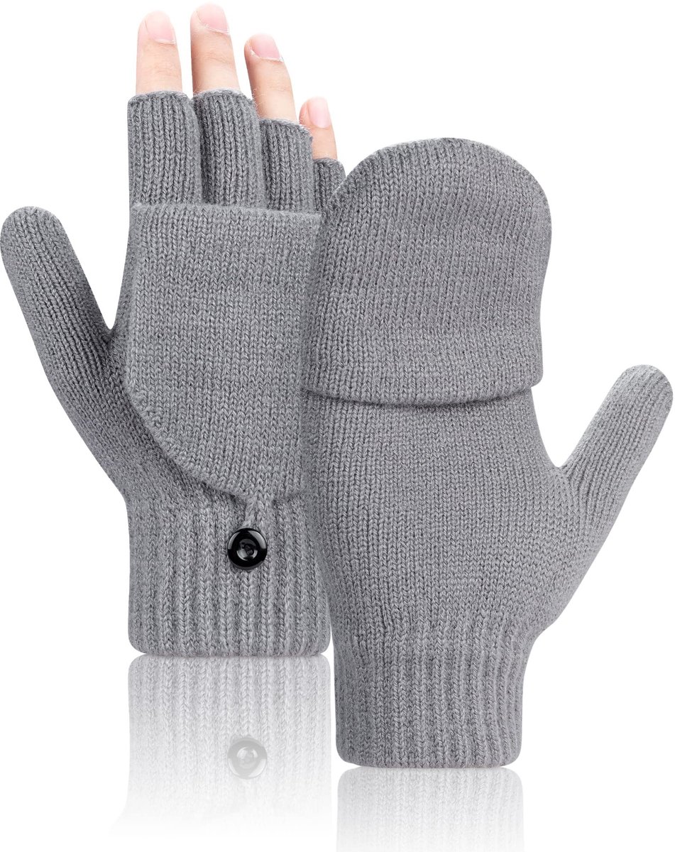 Dailygoods - Vingerloze Handschoenen met Flip Cover voor Dames en Heren