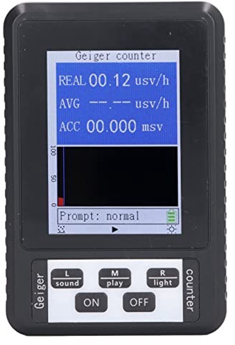 Dailygoods - Draagbare Geigerteller met LCD-scherm voor Stralingsdetectie