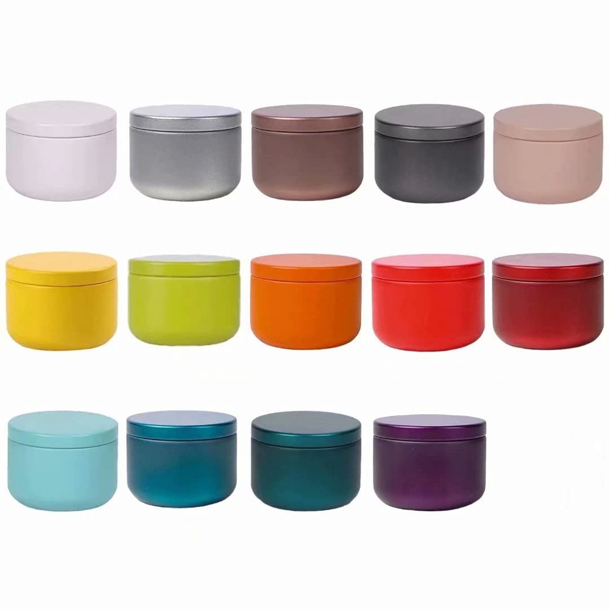 Dailygoods - Set van 14 Kleurrijke Mini-Theepotjes voor Koffie en Kruiden