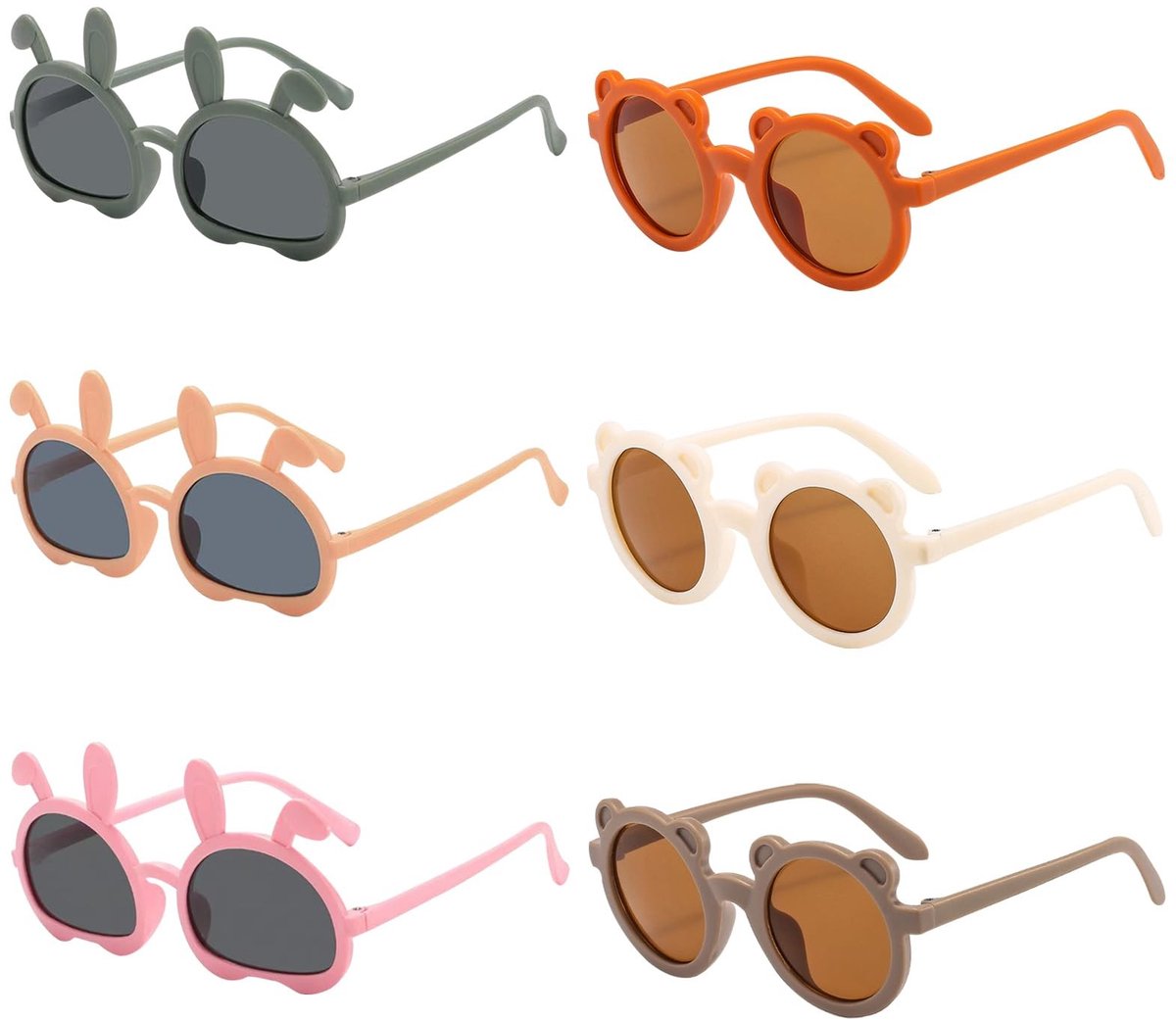 Dailygoods - 6 Stuks Babyzonnebrillen voor Kinderen