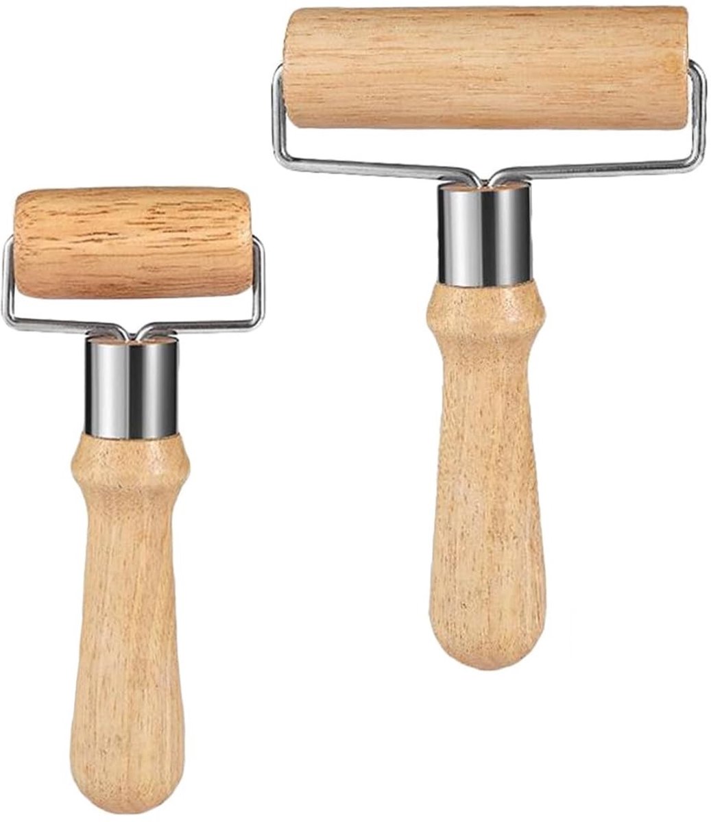 Dailygoods - Set van 2 Deegrollers T-vormig voor Uitrollen van Deeg