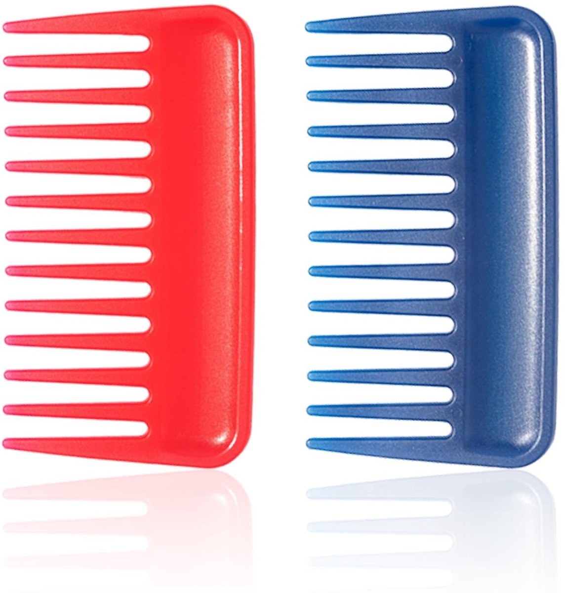 Dailygoods - Set van 2 Draagbare Plastic Kammen voor Reisgebruik