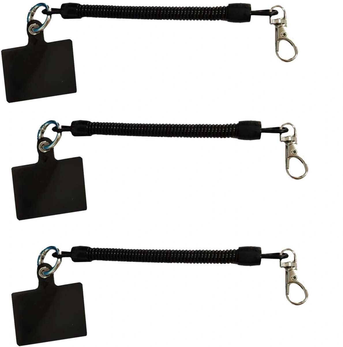 Dailygoods - 3 Rekbare Telefoonhouder met Diefstalbestendige Armbandlus