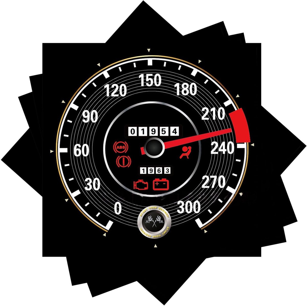 Dailygoods - 40 Offroad Renn Servetten voor Motorsport Feesten
