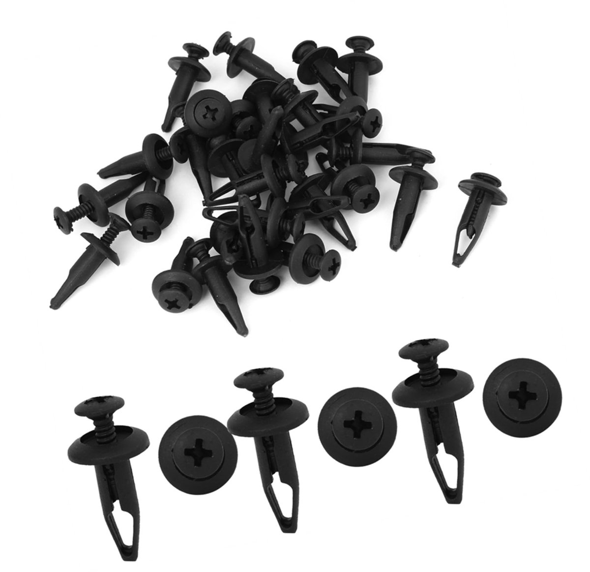 Dailygoods - Deurklinknagels en Bevestigingsclips voor Klemmen 30 Stuks