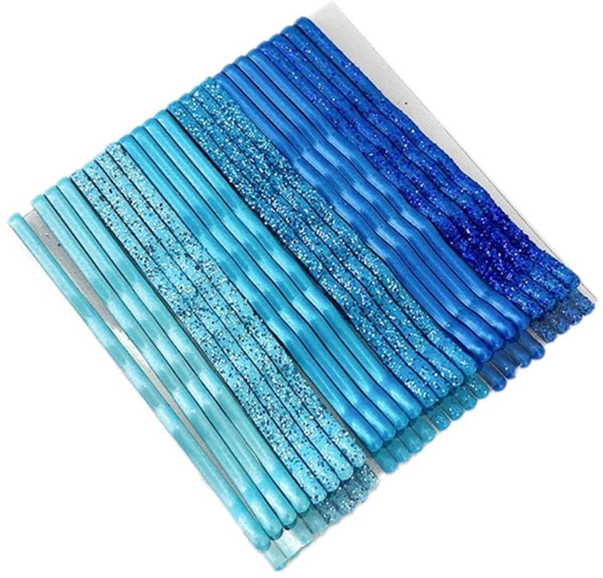 Dailygoods - Set van 24 Kleurrijke Haarspelden 5 cm in Golfvorm