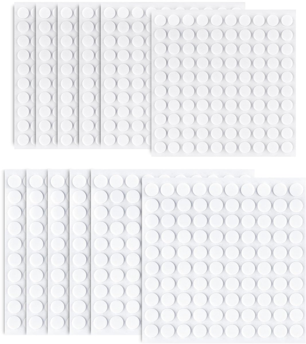Dailygoods - 1200 Ronde Dubbelzijdige Schuimstippen voor Creatief Gebruik