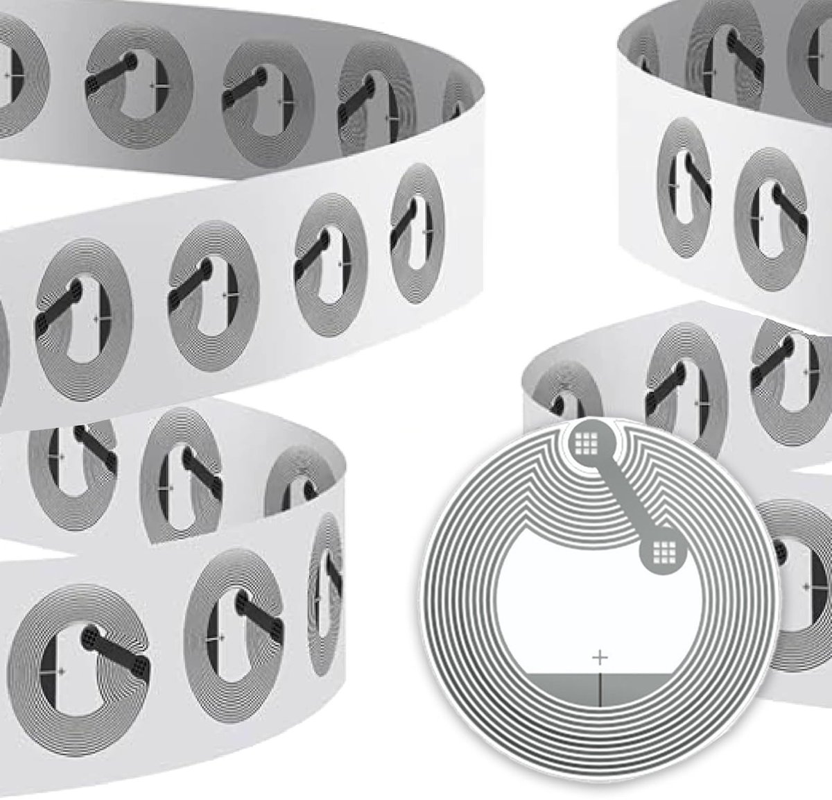 Dailygoods - Cosensi - 60 Stuks NFC-tagstickers, Programmeerbaar en Herbeschrijfbaar